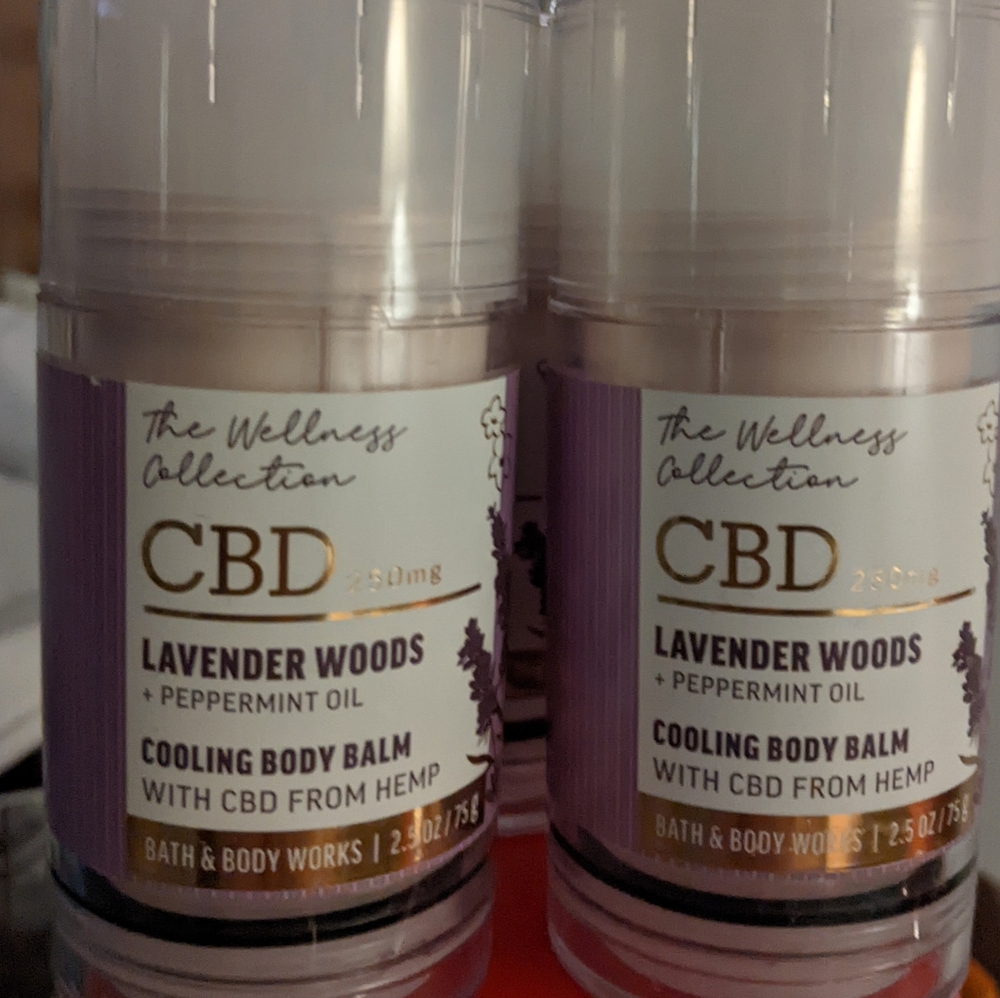 Bath and Body Works Lavender Woods and Peppermint Oil Body Balm NEW HTF 2 bottes